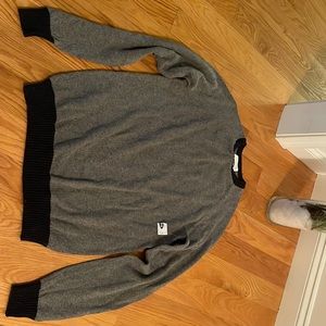 Grey and navy sweater!